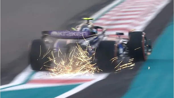 Franco Colapinto quedó afuera de la FP2 en el Gran Premio de Abu Dhabi