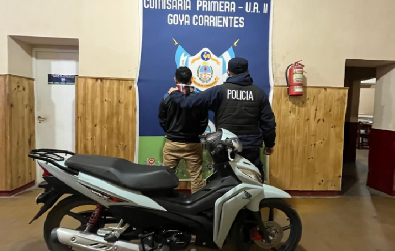 COMISARÍA PRIMERA RECUPERÓ MOTOCICLETA SUSTRAÍDA Y DETUVO A UN SOSPECHOSO