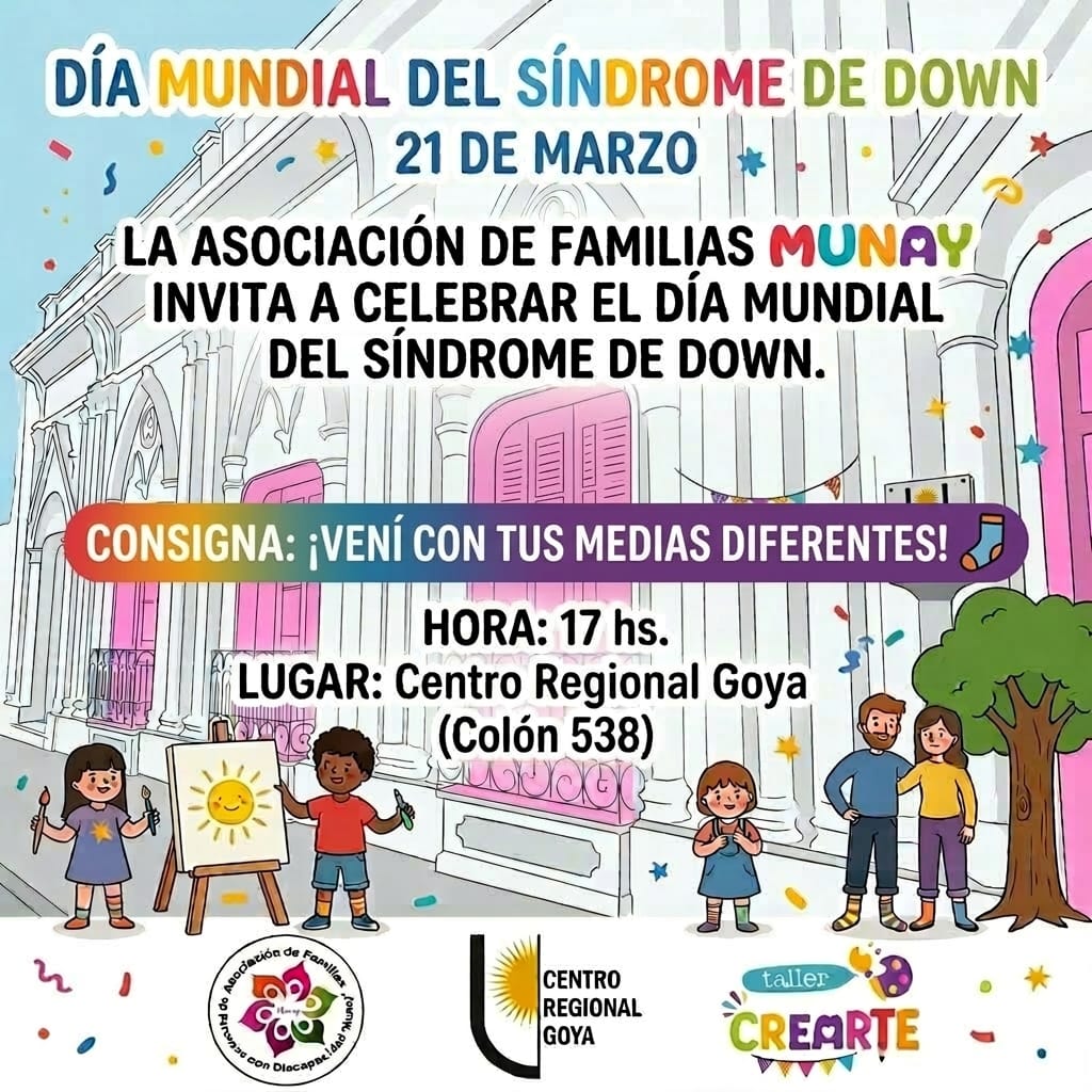 MUNAY INVITA A CELEBRAR EL DÍA DEL SÍNDROME DE DOWN