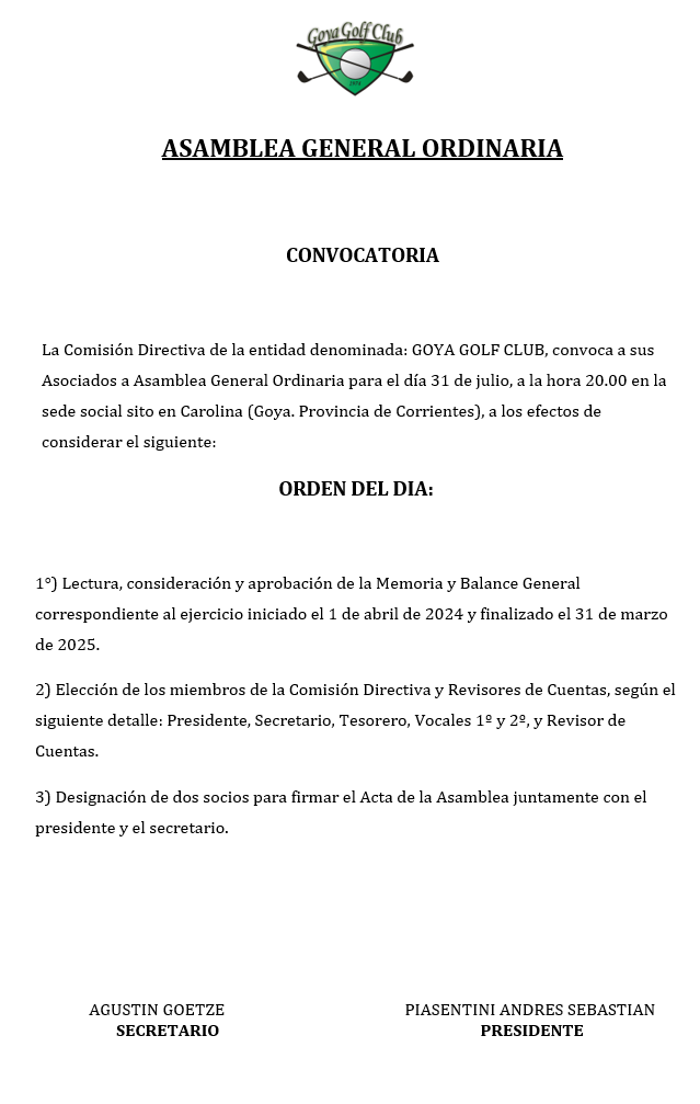 3 ASAMBLEA GOLF DIA 1