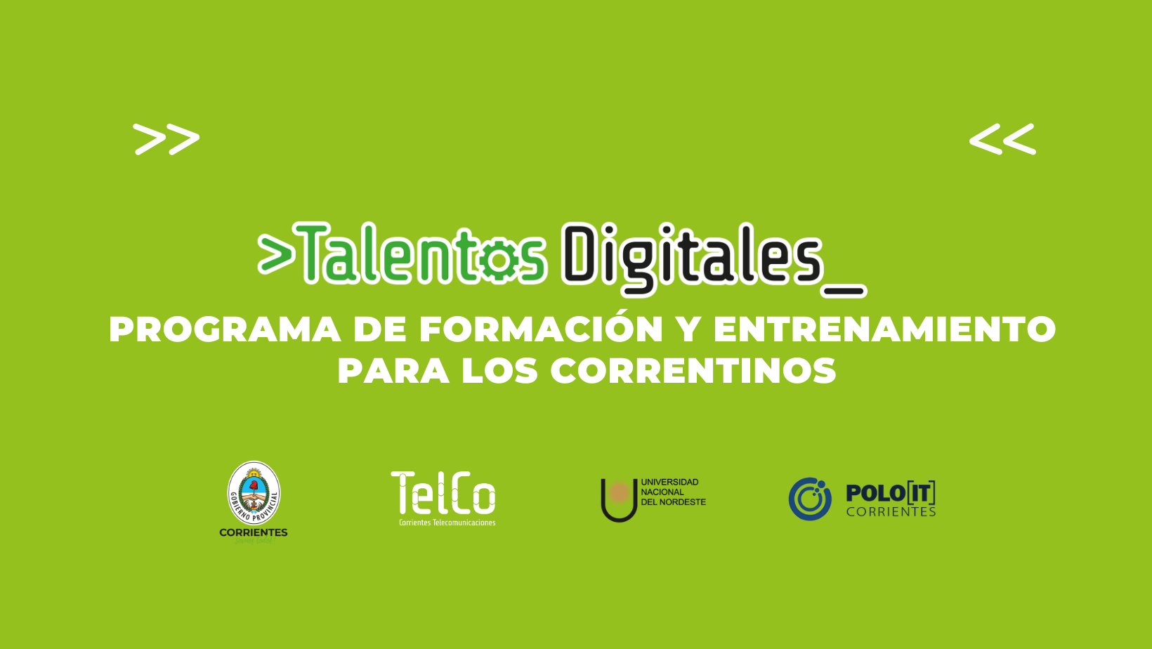 TALENTOS DIGITALES: UNA OPORTUNIDAD DE FORMACIÓN Y EMPLEO PARA LOS CORRENTINOS