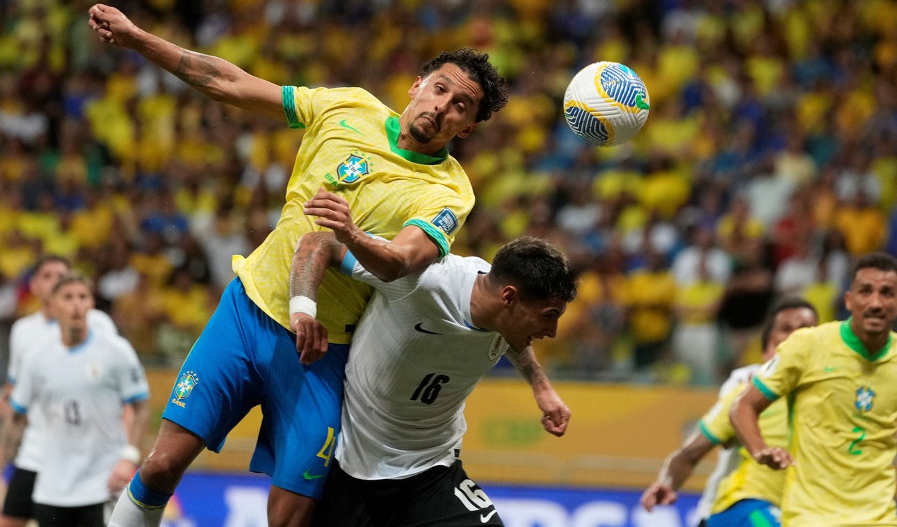 En una noche de golazos, Brasil y Uruguay igualaron por Eliminatorias Sudamericanas