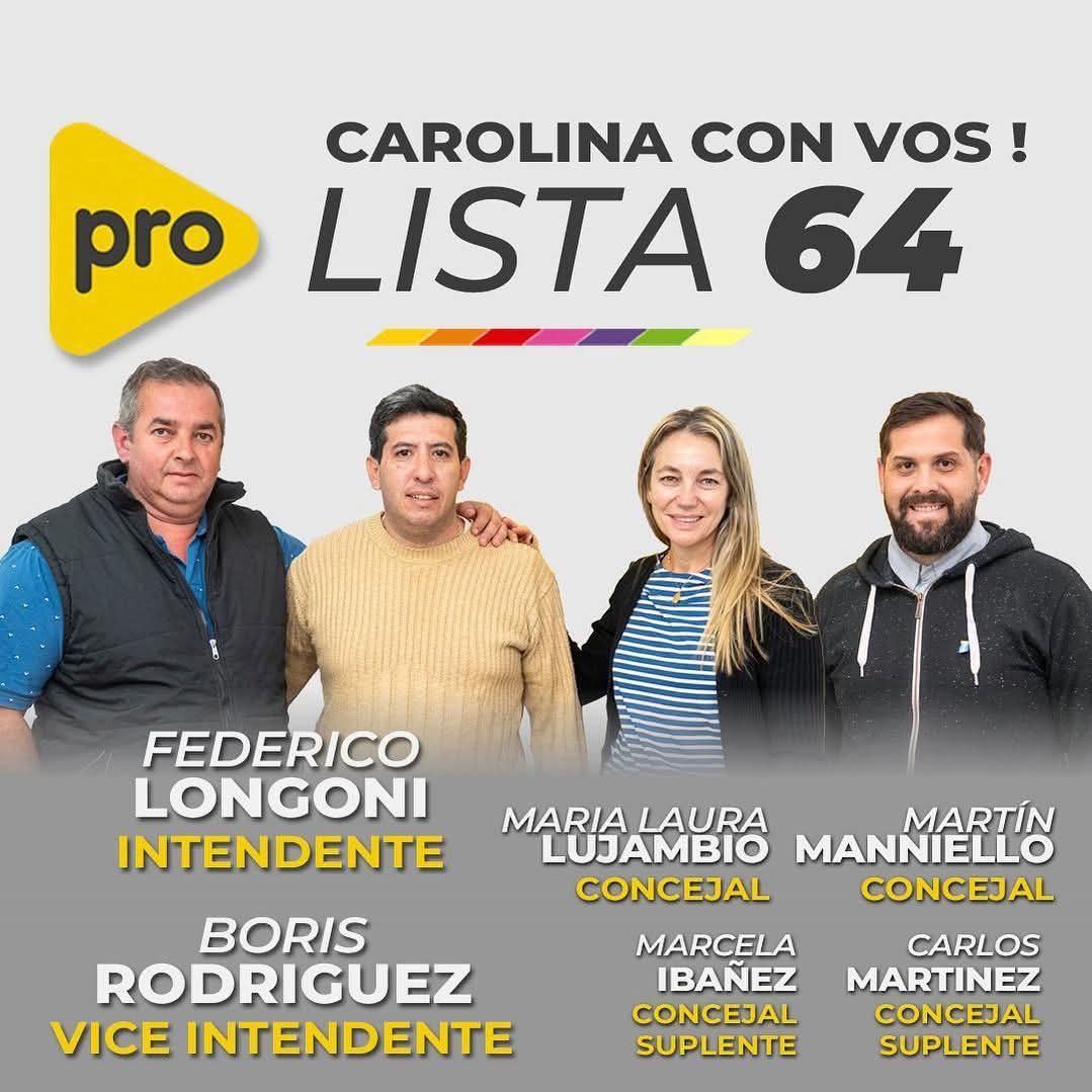 ELECCIONES EN CAROLINA: FEDERICO LONGONI SE POSTULA PARA INTENDENTE POR EL PRO
