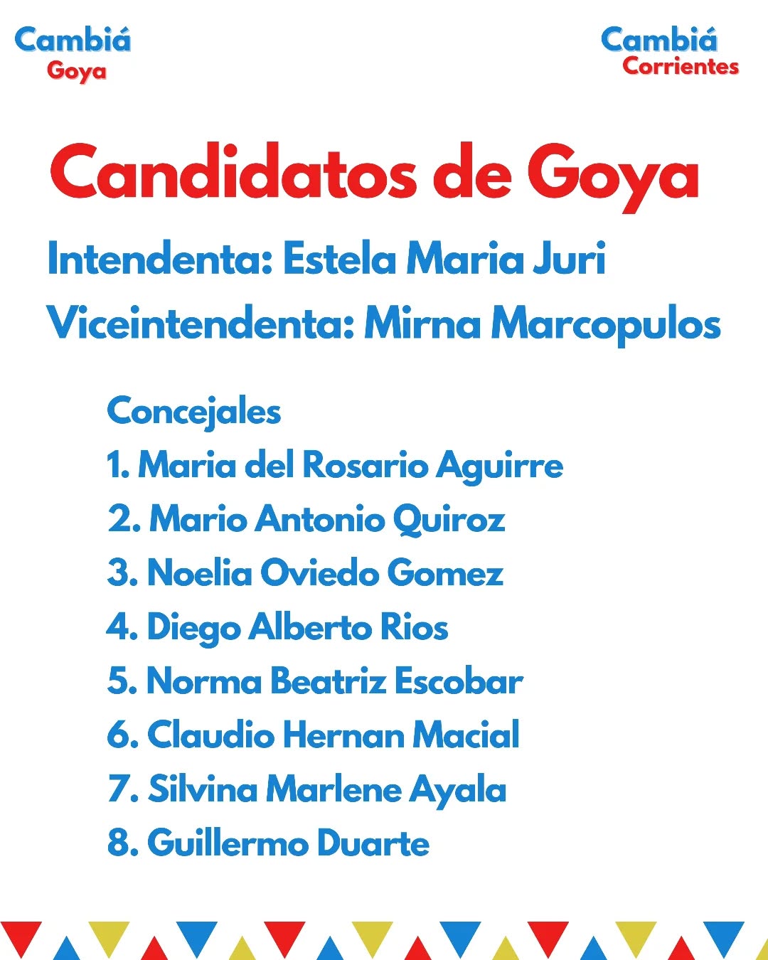 CAMBIÁ CORRIENTES: ESTELA JURI Y MIRNA MARCÓPULOS VAN POR LA INTENDENCIA DE GOYA