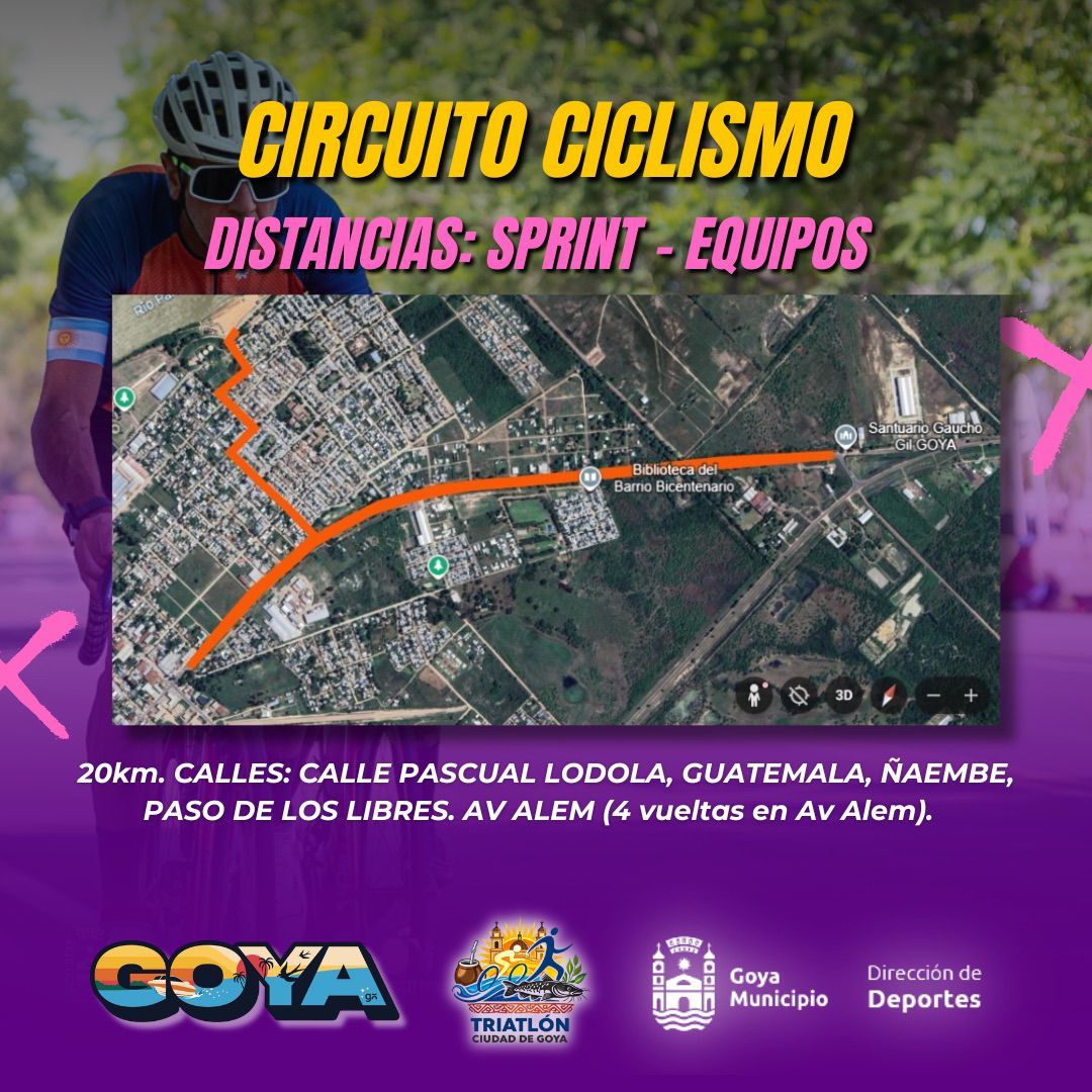 TRIATLÓN CIUDAD DE GOYA: AVISO SOBRE ZONAS Y CALLES CORTADAS
