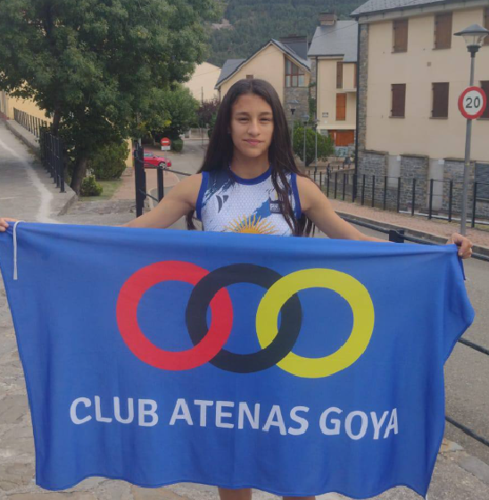 BRENDA MONTENEGRO, ORGULLO DE GOYA, EN ESPAÑA PARA EL MUNDIAL DE TRAIL RUN