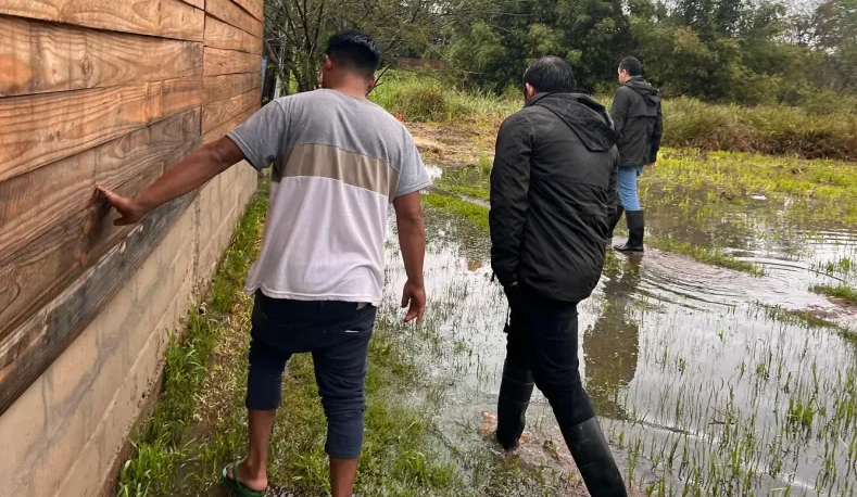 Alerta en Santo Tomé: la lluvia superó los 400 mm en una semana