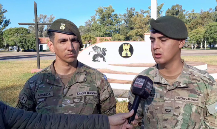 Goya: Subteniente y Soldado Voluntario salvan una vida en intento de suicidio