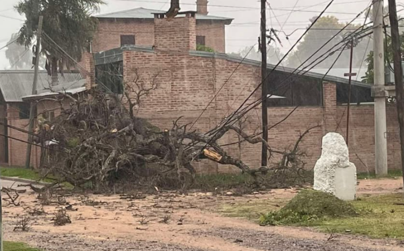 FUERTE TEMPORAL AZOTÓ A GOYA, LAVALLE Y SAN ROQUE
