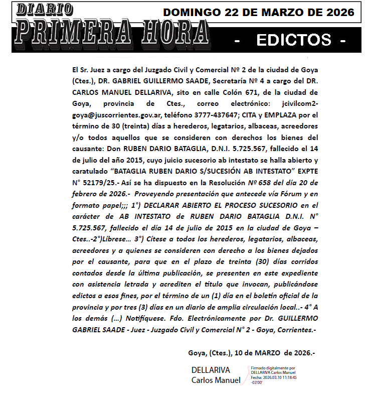 ALBINO BATAGLIA DIA 3