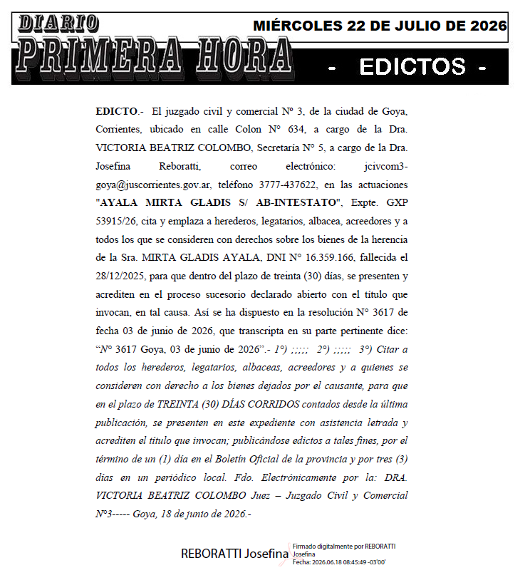 ARIAS DIA 1