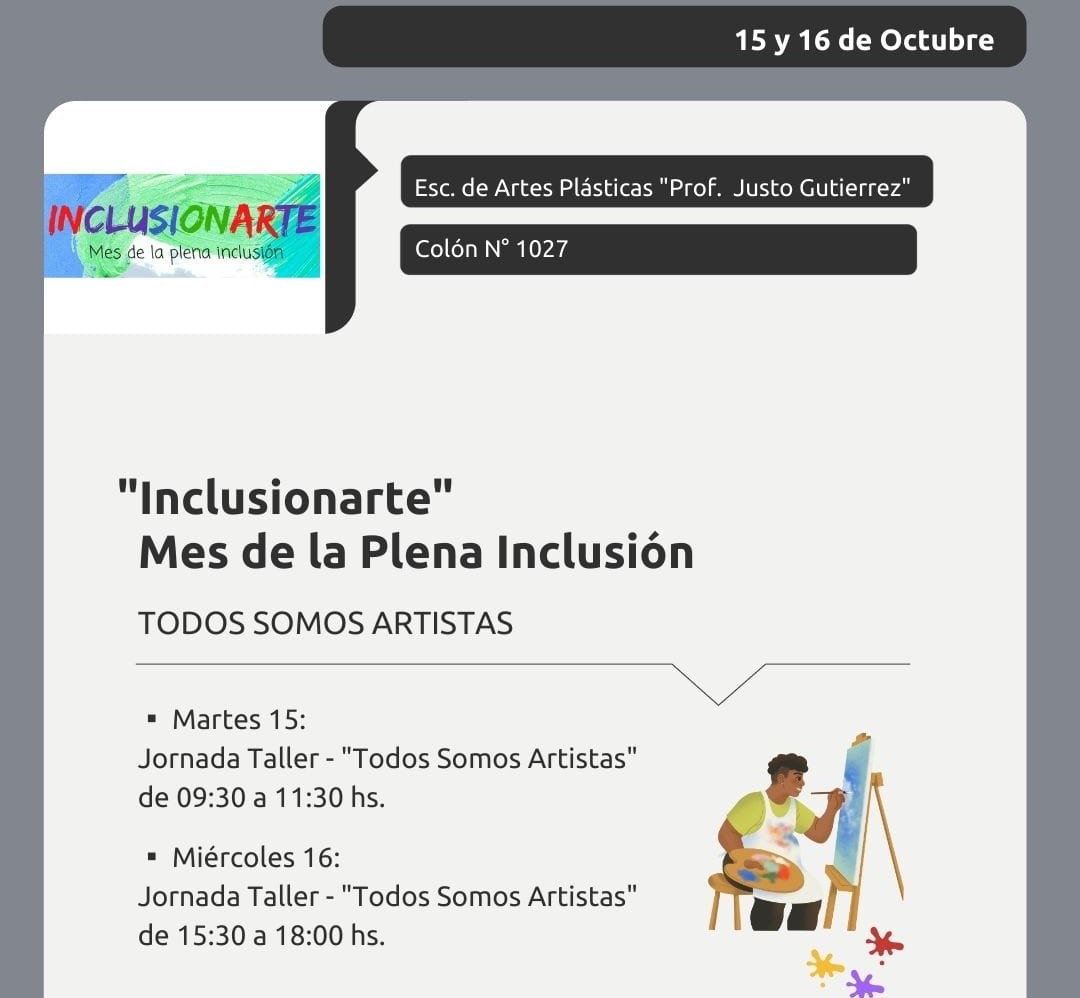 MES DE LA PLENA INCLUSIÓN: “Todos Somos Artistas”