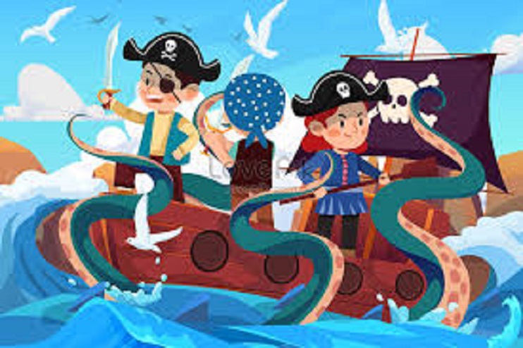 Mes de la Infancia: MAMA PERLA Y ABUELO JUSTO AGASAJAN CON “AVENTURA PIRATA” A MAS DE 200 NIÑOS