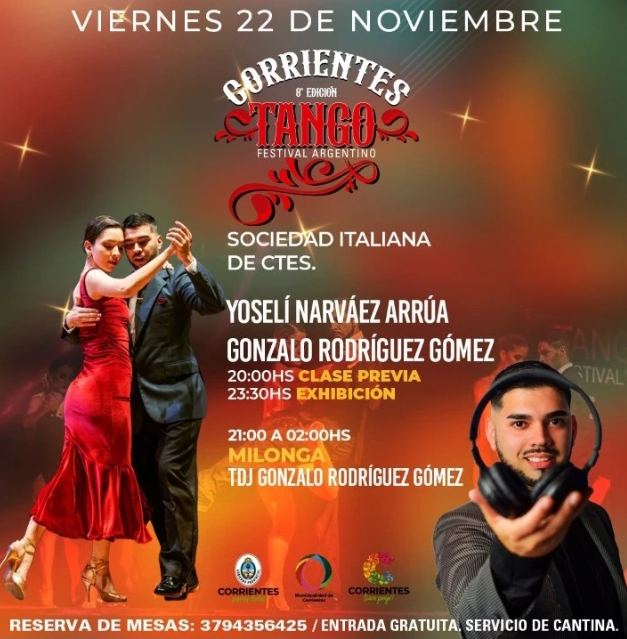 Todo listo para la 8ª Edición de “Corrientes Tango” Festival Argentino