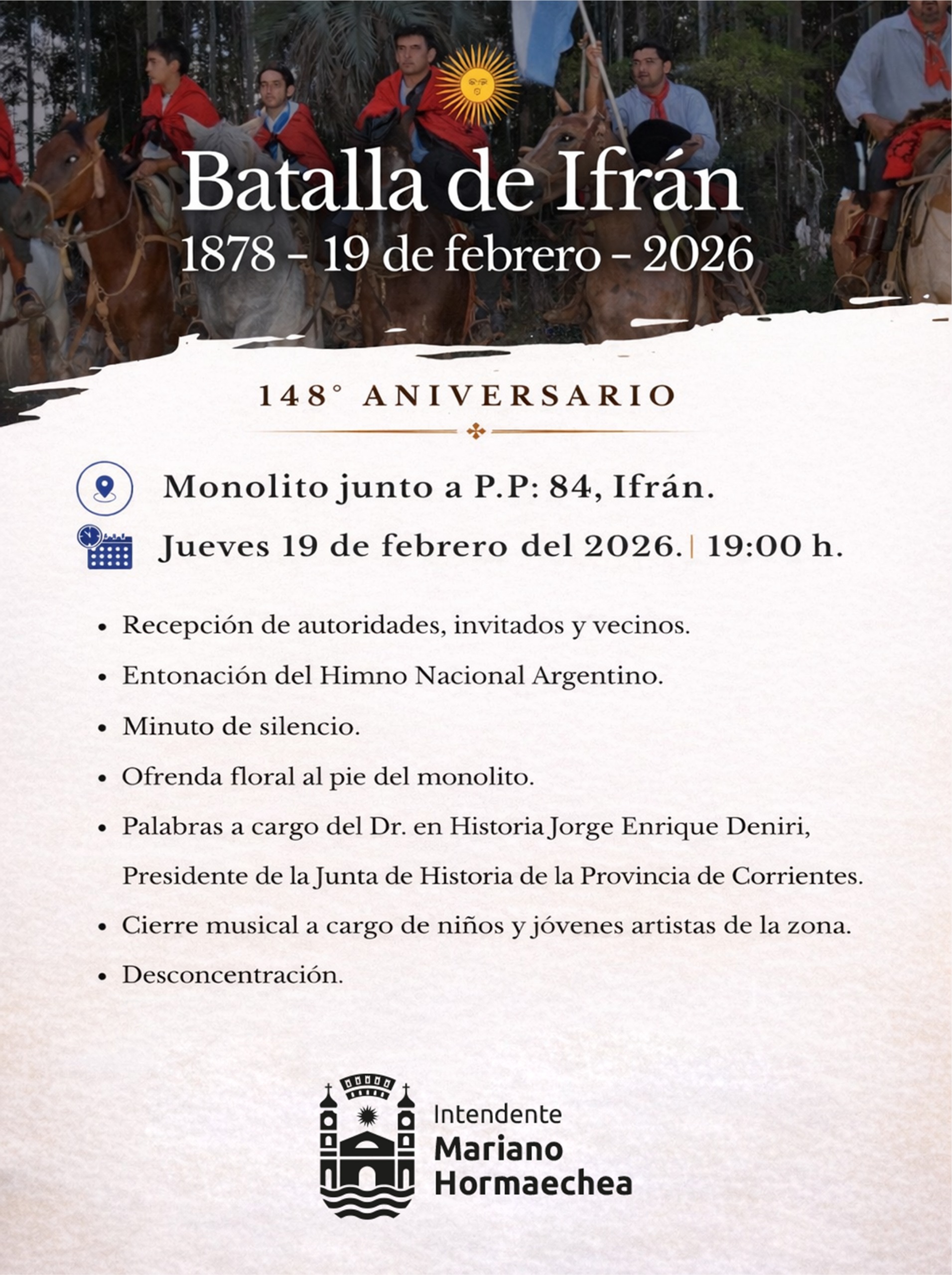 148º ANIVERSARIO DE LA BATALLA DE IFRÁN