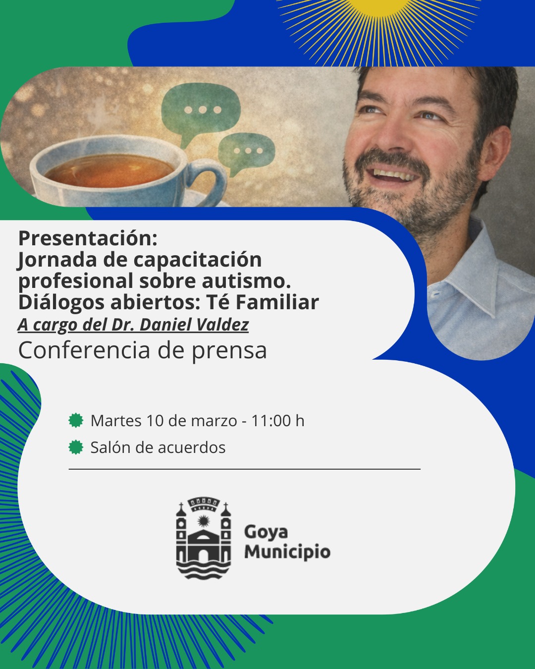 CONFERENCIA DE PRENSA: PRESENTARÁN JORNADA DE CAPACITACIÓN PROFESIONAL SOBRE AUTISMO EN GOYA
