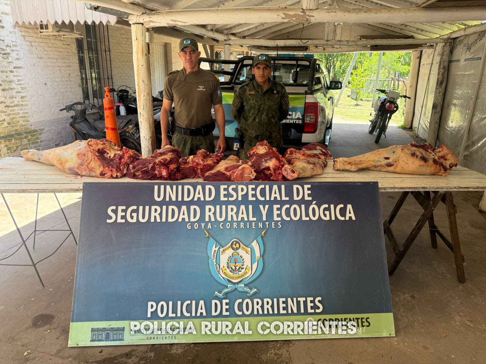 DESMANTELAN PUNTO DE VENTA ILEGAL DE CARNE EN EL PUERTO BOCA