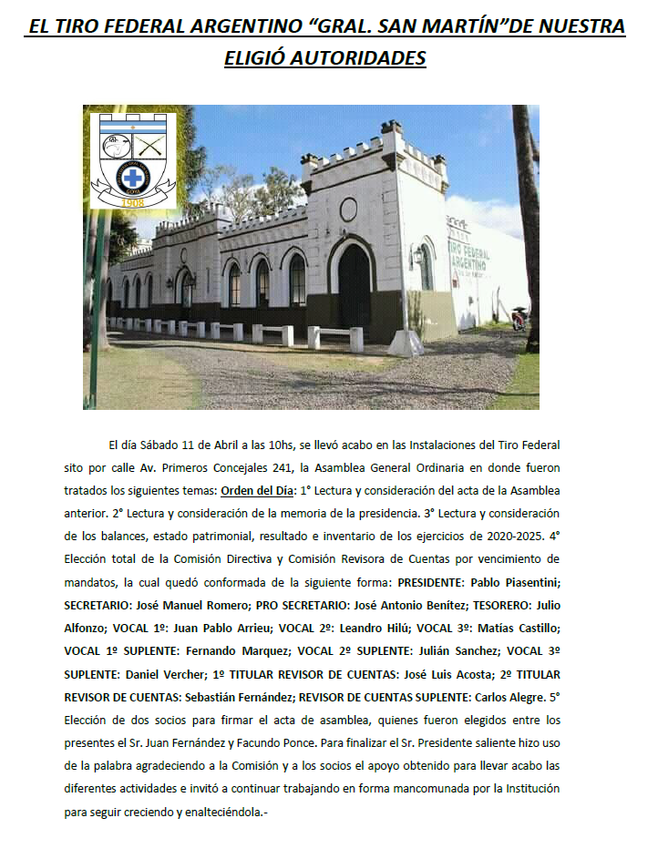 CLUB TIRO