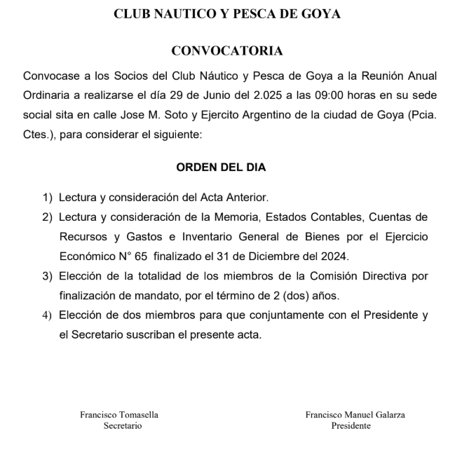 CONVOCATORIA NAUTICO DIA 1