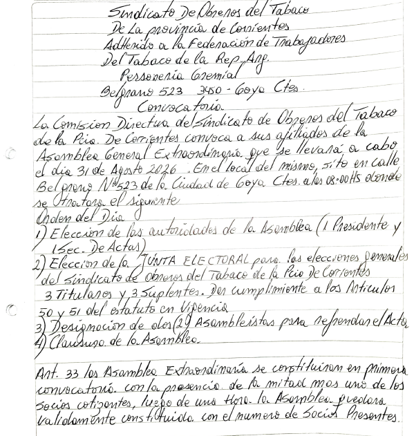 CONVOCATORIA SOT 1