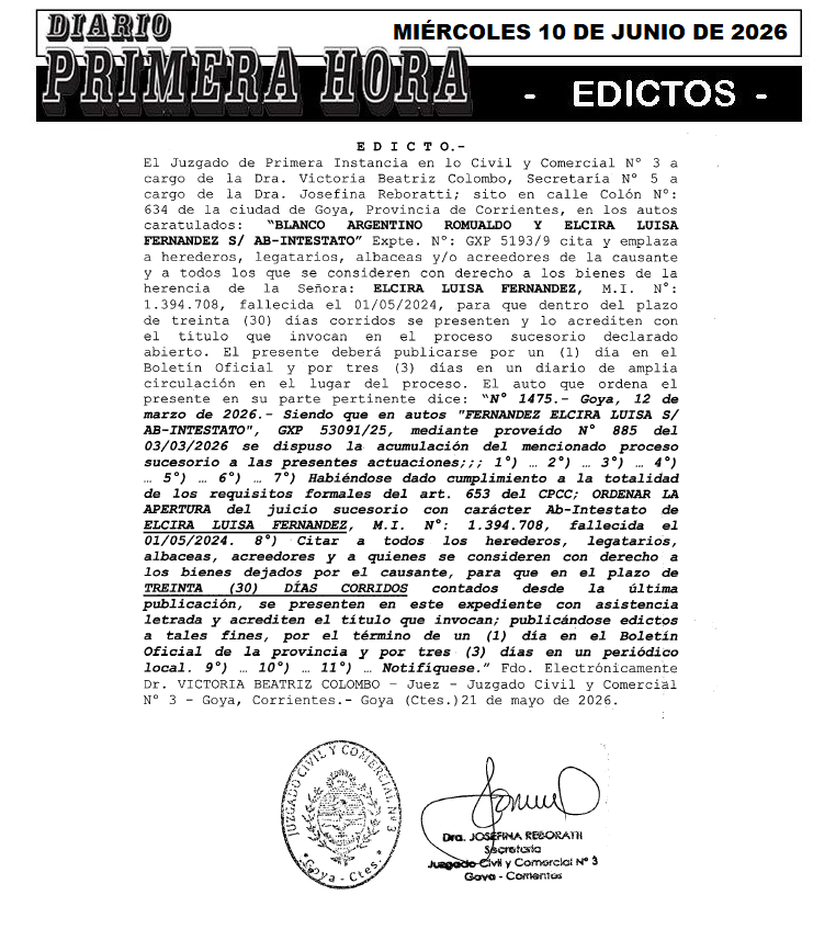 DANIEL SANABRIAS EDICTO DIA 1