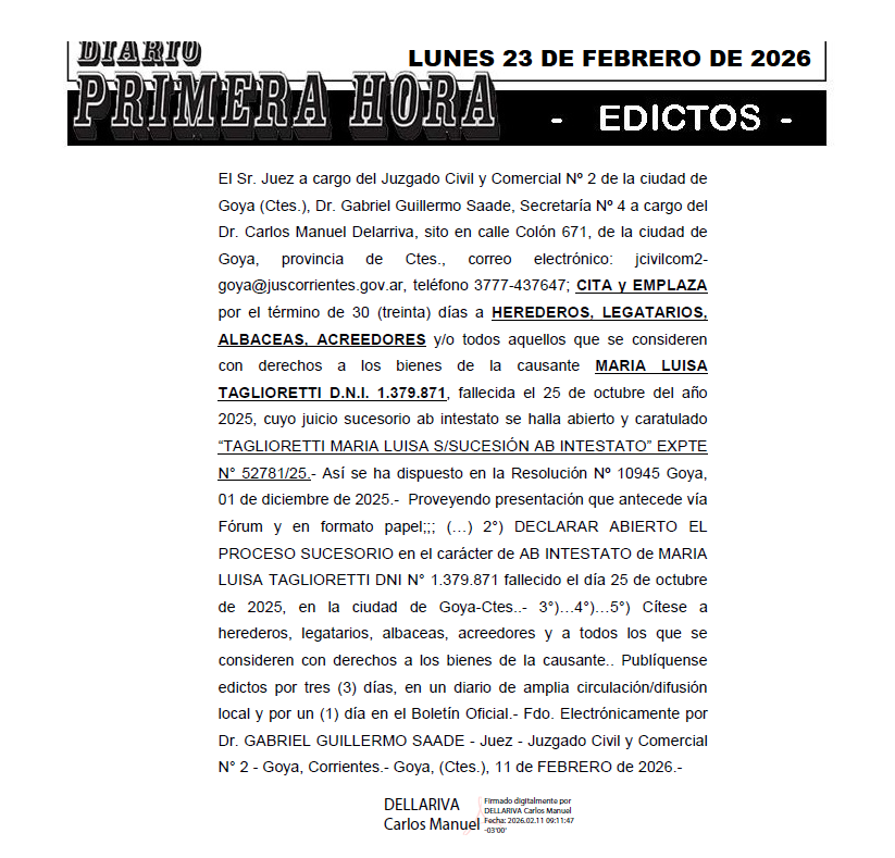 DE TAGLIORETTI DIA 1