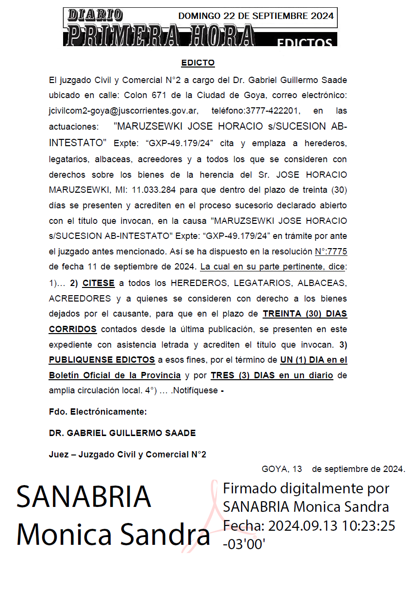 DOMINGO 22 DE SEPTIEMBRE DE 2024 Dia 3 VILLA