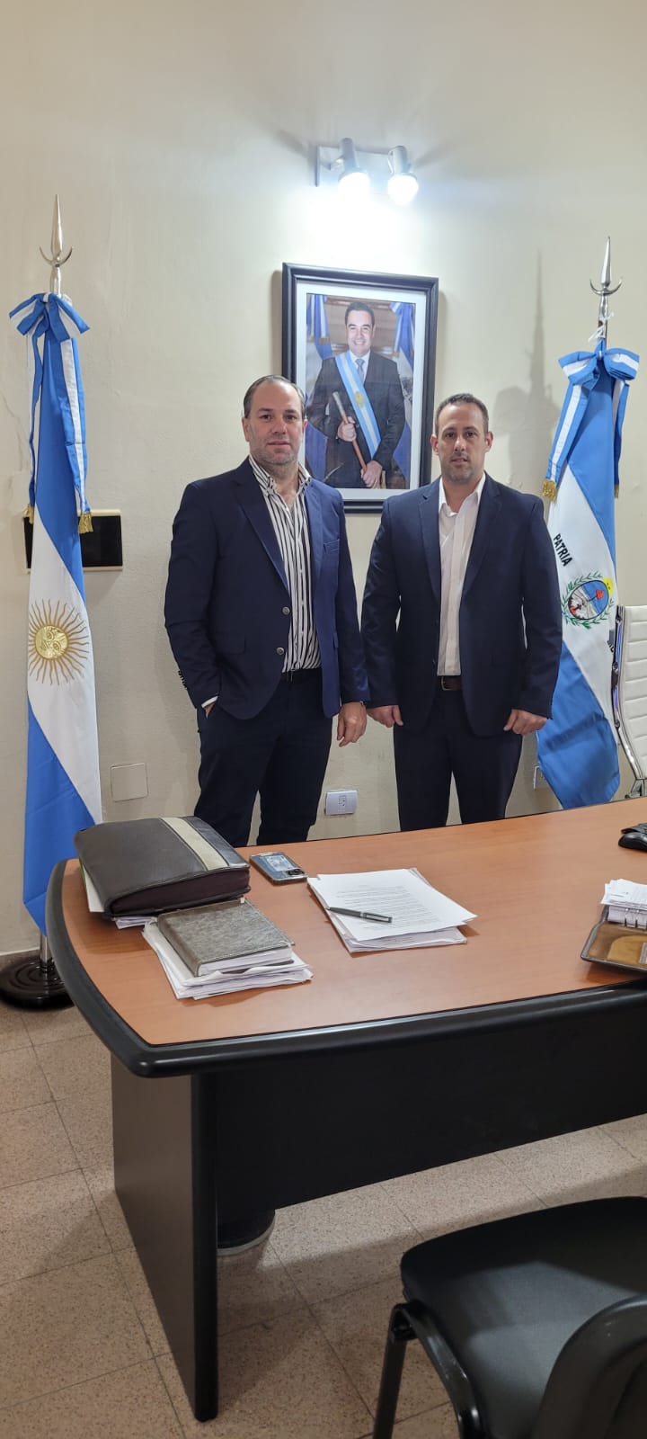 EL DIRECTOR DE TRÁNSITO SE ENTREVISTÓ CON EL SUBSECRETARIO DE SEGURIDAD VIAL DE LA PROVINCIA