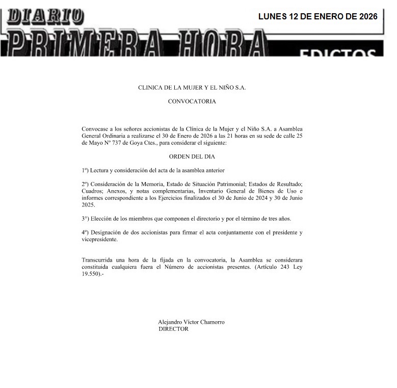 EDICTOS 12 DE ENERO DE 2026