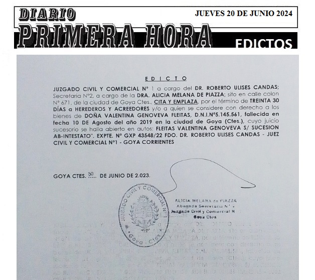 EDICTOS 20 DE JUNIO 2024 2