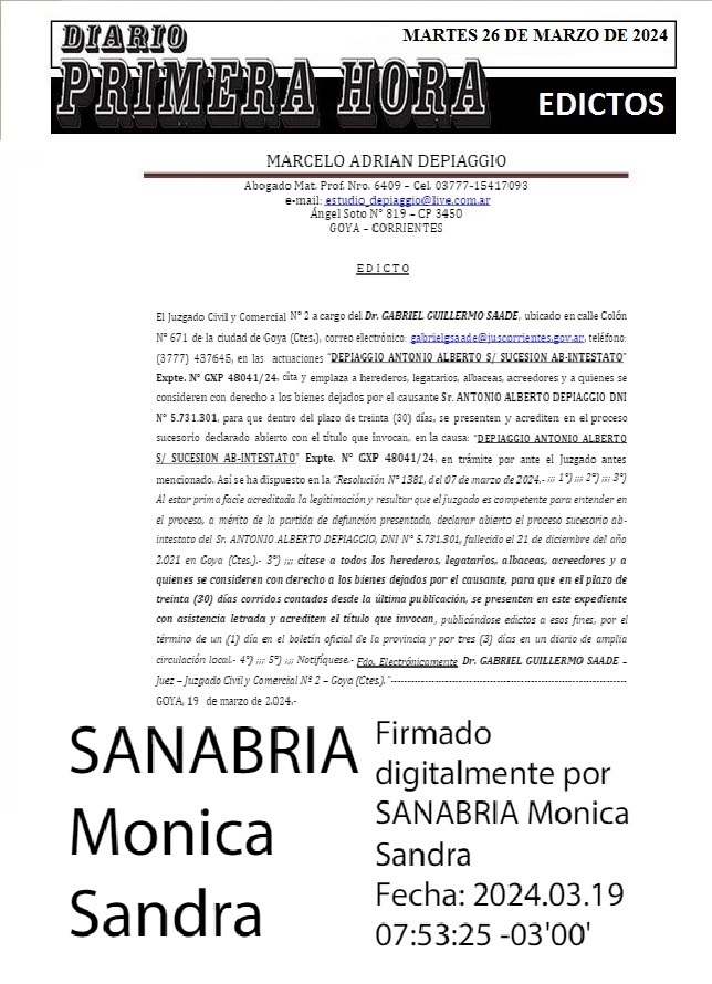 EDICTOS 26 DE MARZO DE 2024