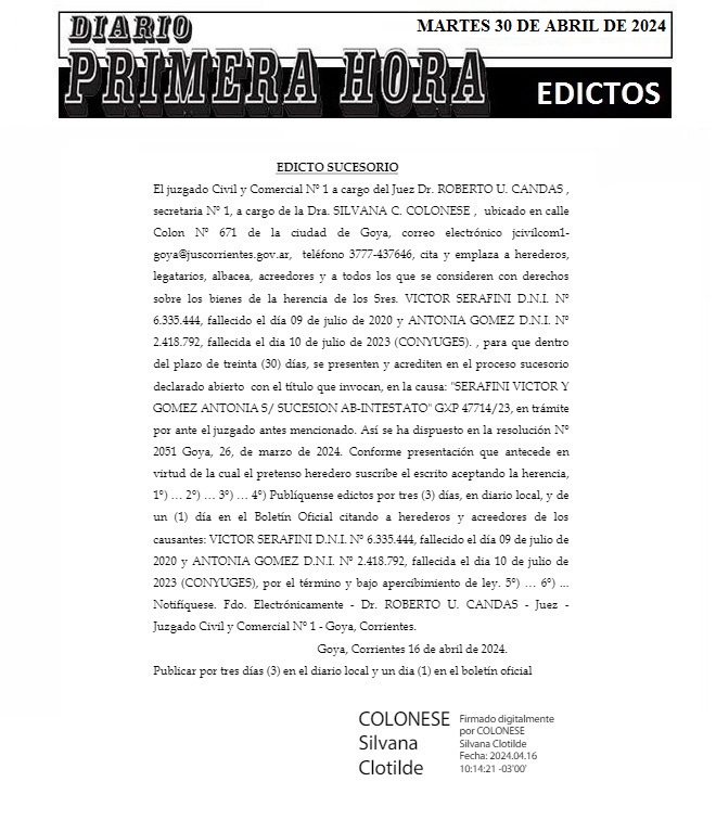 EDICTOS 30 DE ABRIL DE 2024