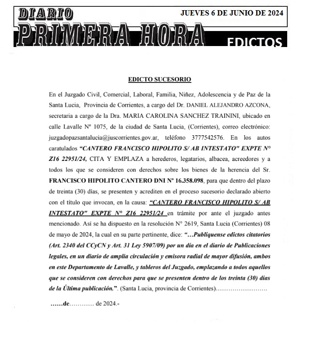 EDICTOS 6 DE JUNIO 2024 6