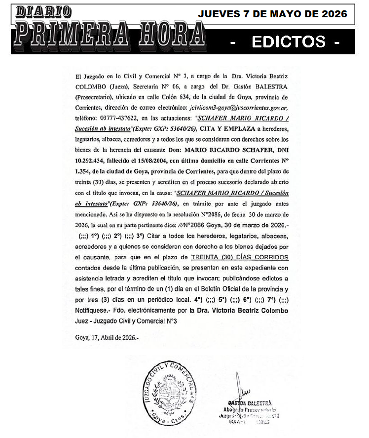 EDICTOS DE ORTIZ DIA 3