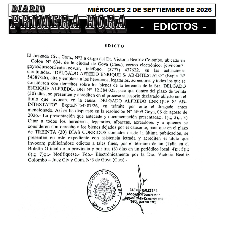 EDICTO BABIKY DIA 3
