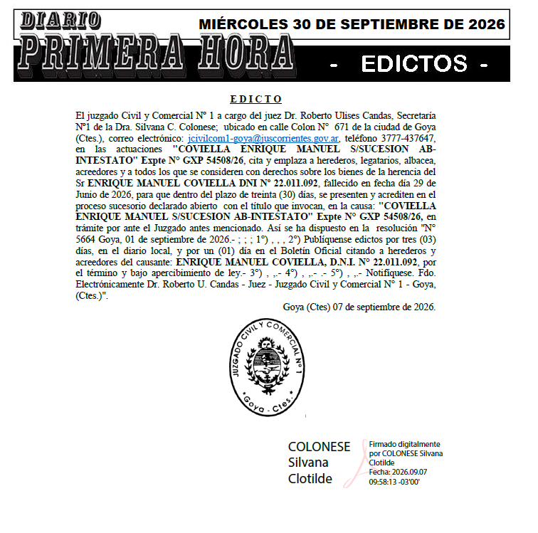 EDICTO COVIELA DIA 2