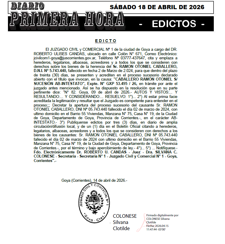 EDICTO DE DURE DIA 3