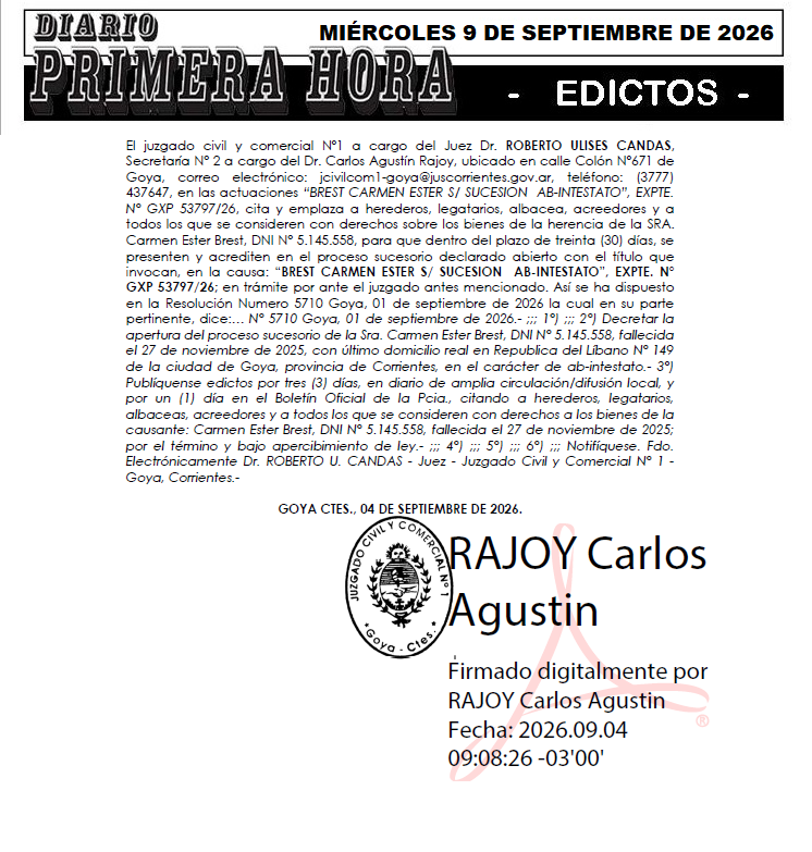 EDICTO DE GAMARRA DIA 2