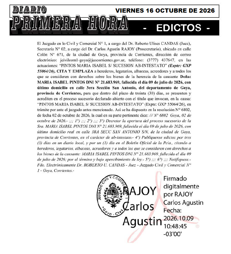 EDICTO DE ORTIZ EDICTO DIA 3