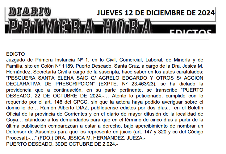 EDICTO DE ROMINA LOPEZ 1