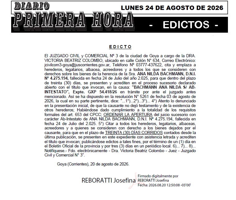 EDICTO DE URRESTI DIA 1