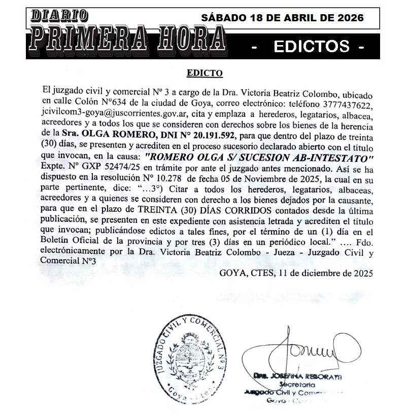 EDICTO DE ZENON DIA 2