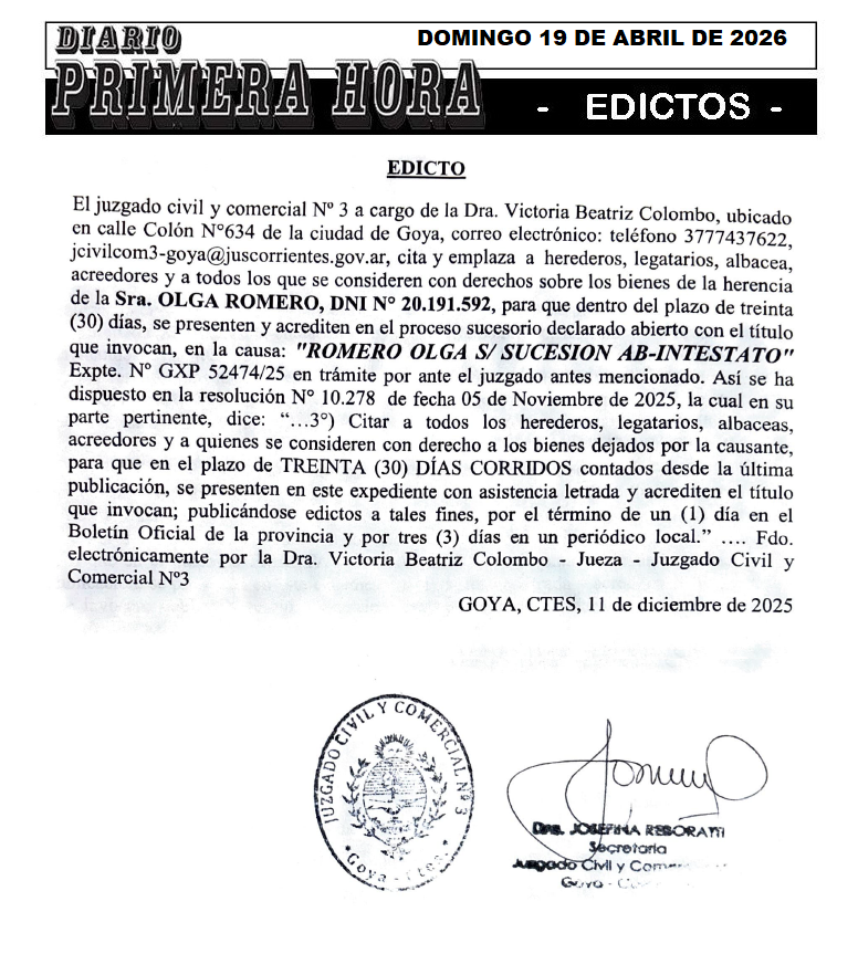 EDICTO DE ZENON DIA 3