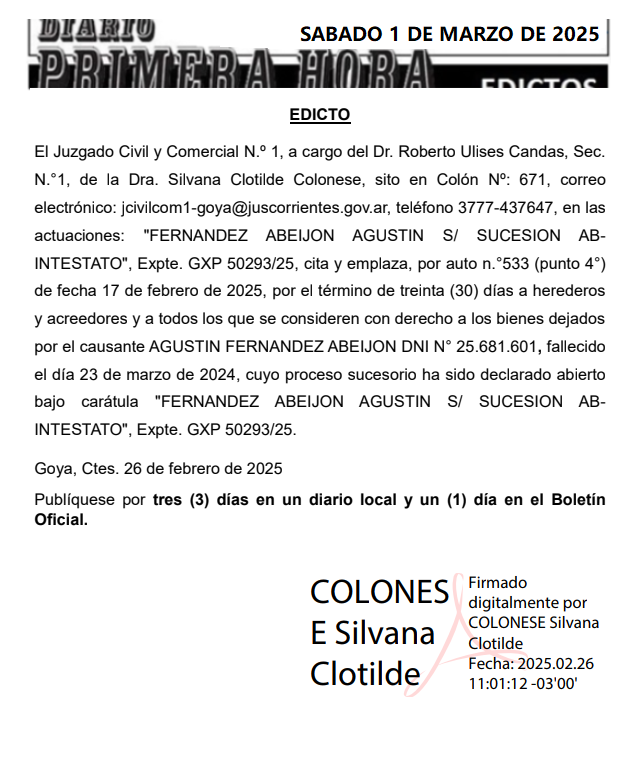 EDICTO DIA 2 RAJOY