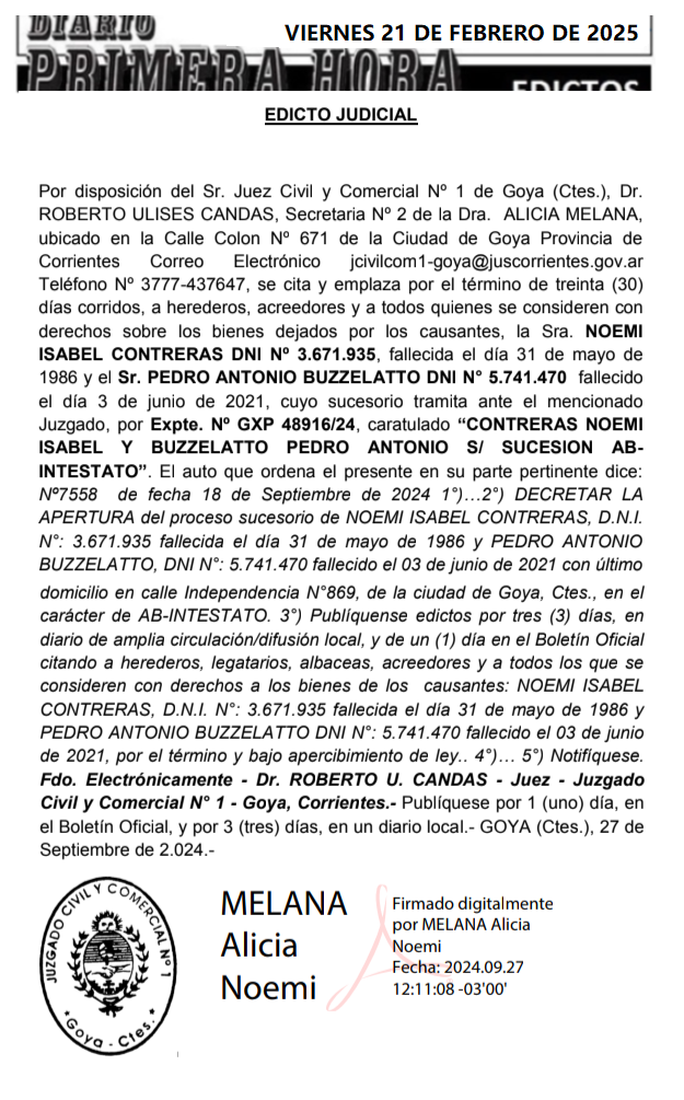 EDICTO DIA 2 RAMONAS