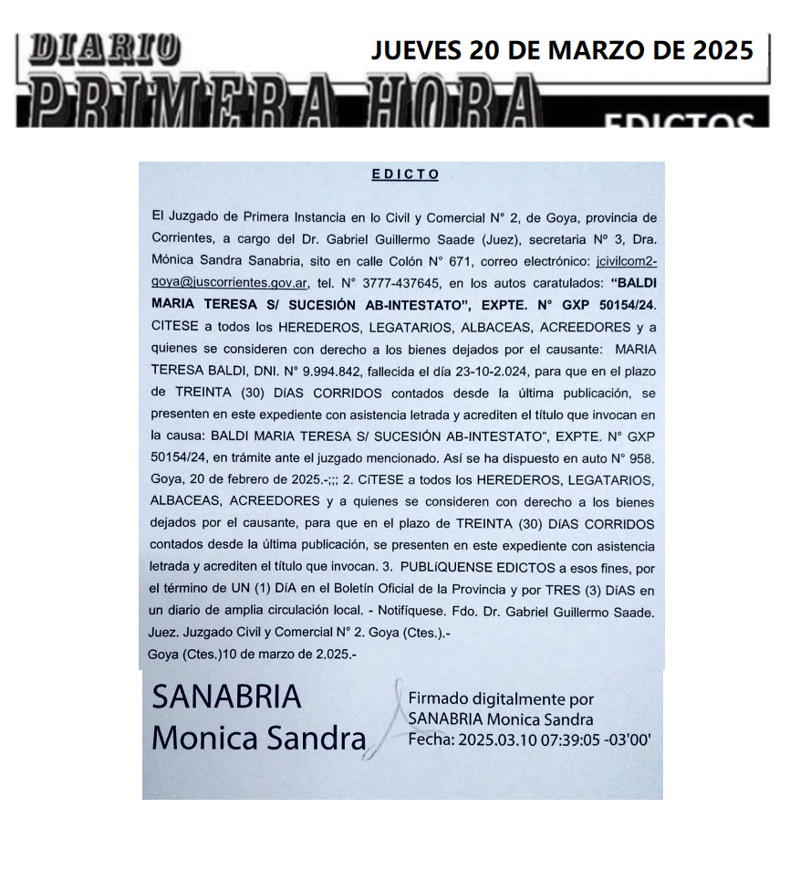 EDICTO DIA 2 gelabert