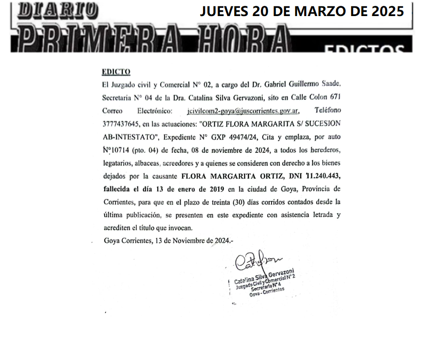 EDICTO DIA 2 lezcano