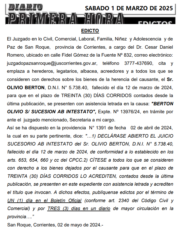 EDICTO DIA 3 CAMILA LOPEZ