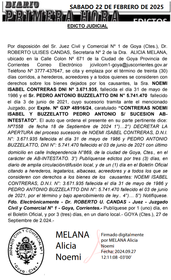 EDICTO DIA 3 RAMONAS