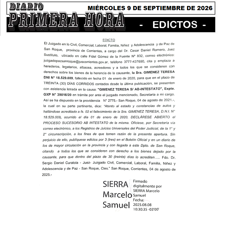 EDICTO GABALDO DIA 2